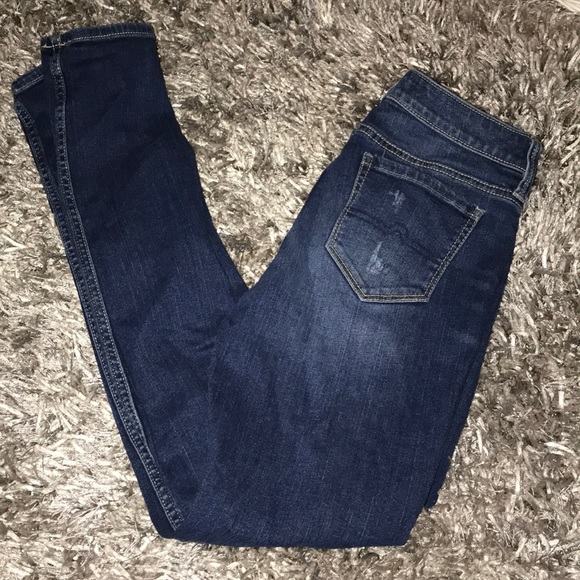 ripped skinny low rise jeans - Picture 2 of 2